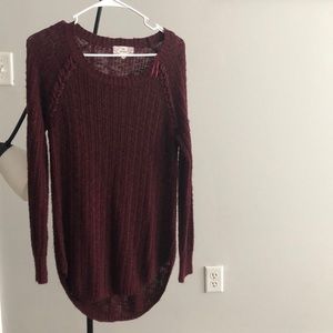 Comfy Maroon Sweater